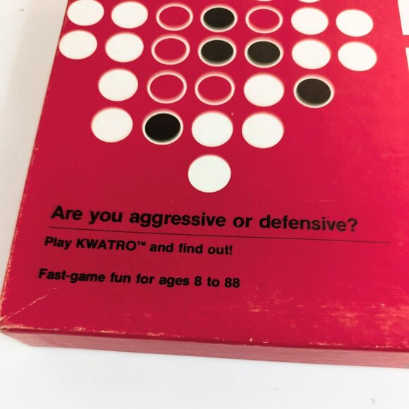 Vintage 4 In 1 Kwatro Checkers Loren Dunton Complete 1978 Board Game - Picture 4 of 8